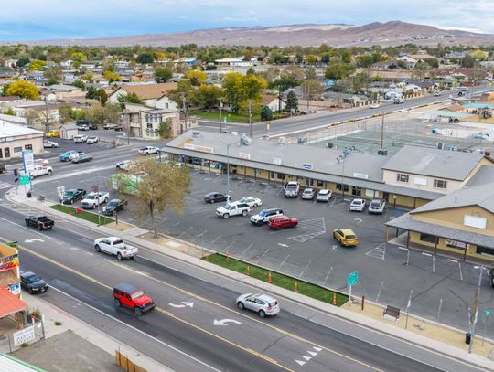 Volunteers and local businesses improved the corner of West Main Street and U.S. 95A in Fernley. Photo courtesy of Greg Stevens.