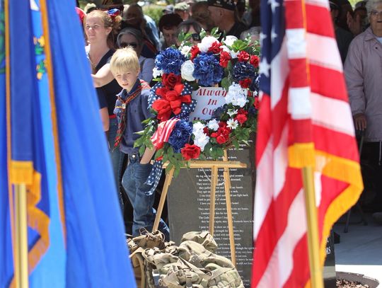 A march to honor the fallen