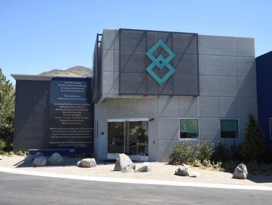 After scooping up 67,000 acres of land, Blockchains, LLC unveils its offices at Northern Nevada industrial park