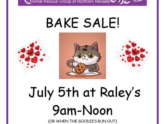 ARGONN hosting bake sale Saturday
