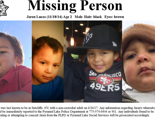 Boy reported missing from Pyramid Lake