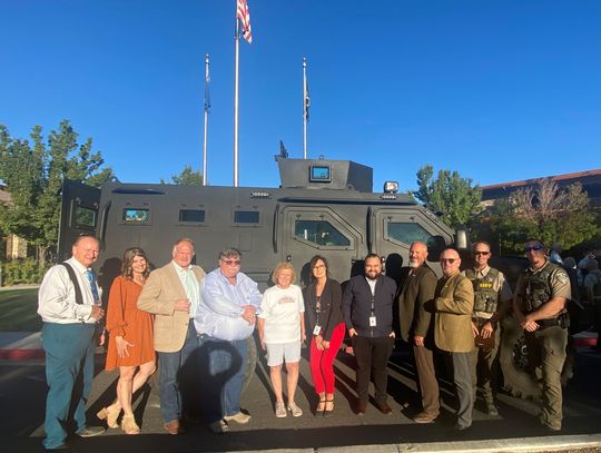 City of Fernley, Lyon County team up with LCSO to buy new armored vehicle for sheriff’s office