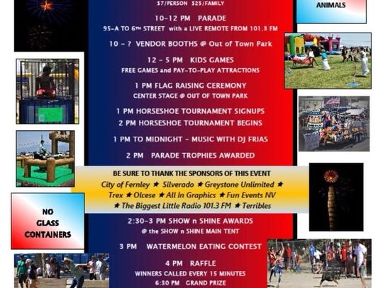 Fernley 4th of July event schedule