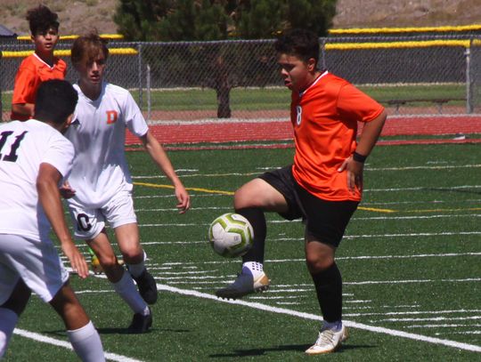Fernley boys soccer gets tie in first home game