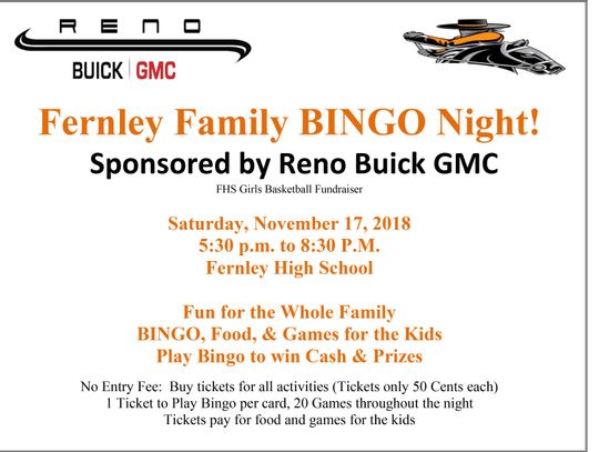 Fernley Family Bingo Night
