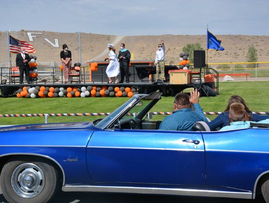 Fernley High School celebrates graduates with drive-through ceremony