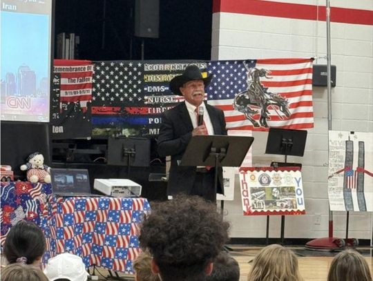 Fernley Intermediate School honors Patriot Day with 9/11 Remembrance Assembly  Courtesy of Lyon County School District