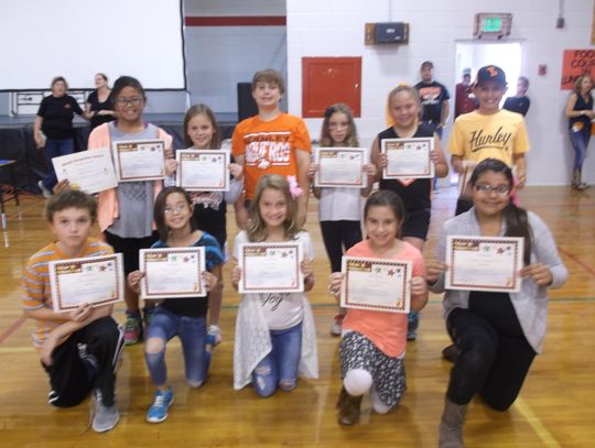 Fernley Intermediate School September Students of the Month
