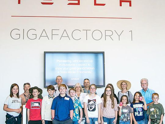 Fernley Students and STEM Council tour TESLA