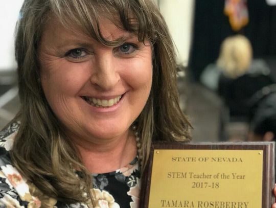 Fernley Teacher Receives STEM Teacher of the Year Award May 13 2018