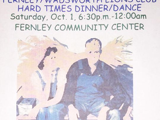 Fernley/Wadsworth Lions Club Hard Times Dinner/Dance Oct. 1