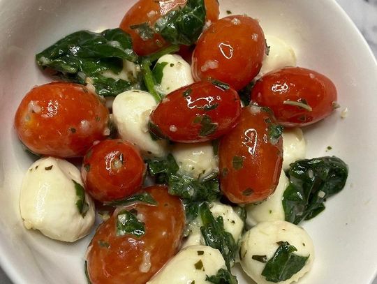 Food for Thought - Cherry Tomato Caprese Salad