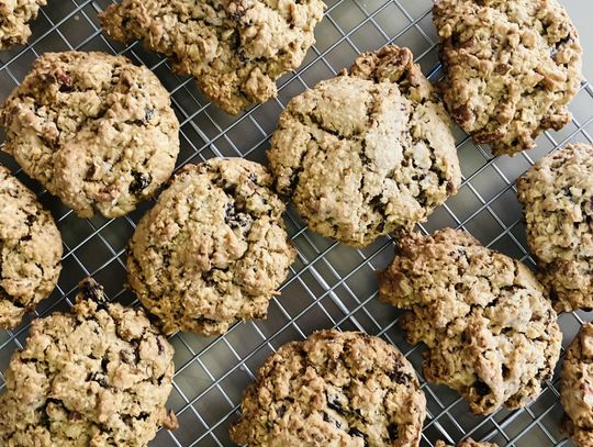 Food For Thought  - Oatmeal Pecan Cookies with Black Currants