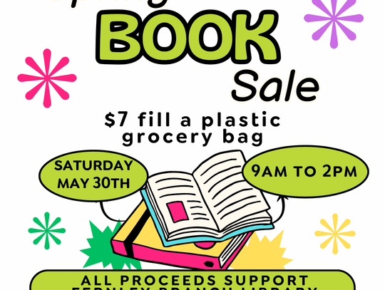 Friends of the Fernley Library Spring Book Sale, May 30