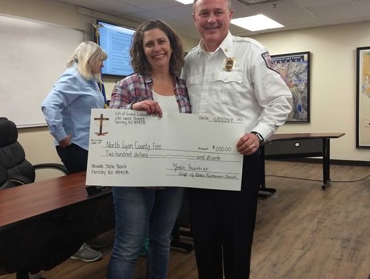 Gift of Grace donates portion of craft fair proceeds to fire district