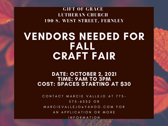 Gift of Grace seeking vendors for Fall Craft Fair