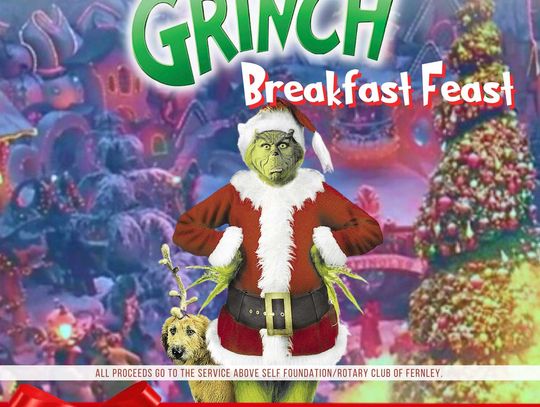 Have breakfast with the Grinch Dec. 3
