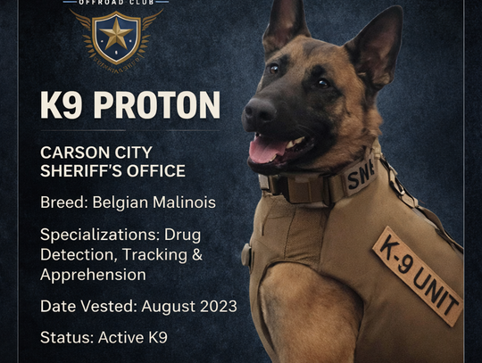 law enforcement K9s to recieve ballistic and ​stab-resistant protective vests