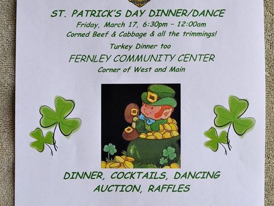 Lions Club hosting St. Patrick’s Day Dinner/Dance