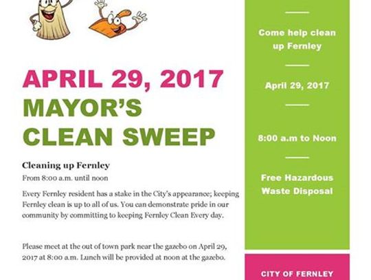 Mayor’s Clean Sweep scheduled Saturday