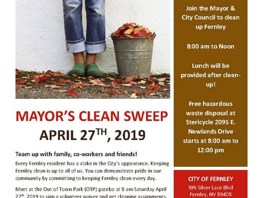 Mayor’s Clean Sweep scheduled Saturday