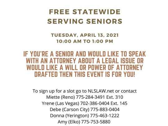 Nevada Legal Services Serving Seniors