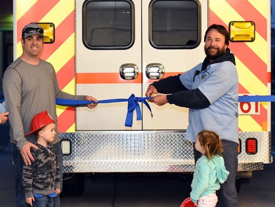 New North Lyon Fire ambulance dedicated to Hanneman family