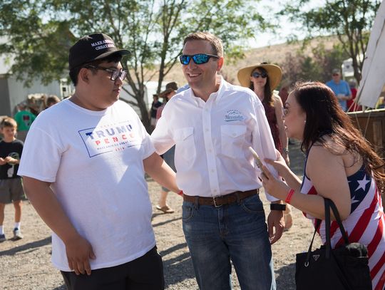 No big announcement at Adam Laxalt's Basque Fry, but supporters talk as if he's running for governor