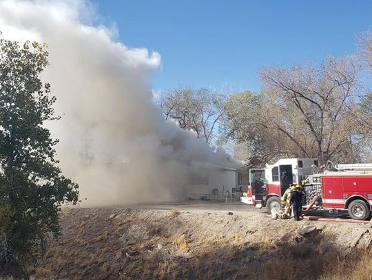 One injured, home destroyed by fire Tuesday