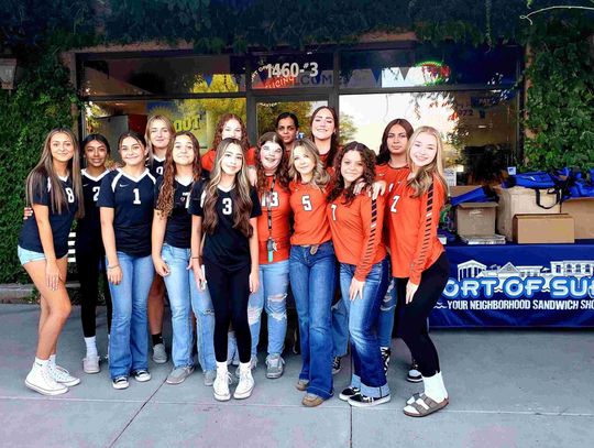 Port of Subs makes donation to Fernley volleyball program