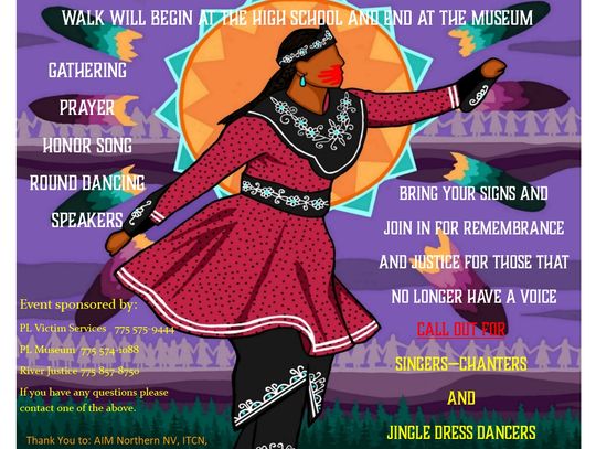 Pyramid Lake MMIP Solidarity Walk scheduled May 9