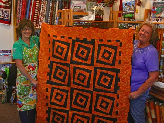 Quilt shop makes pair of donations