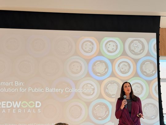 Redwood Materials introduces smart battery recycling bin in Fernley