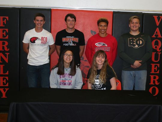 Several Fernley grads to continue athletic careers in college