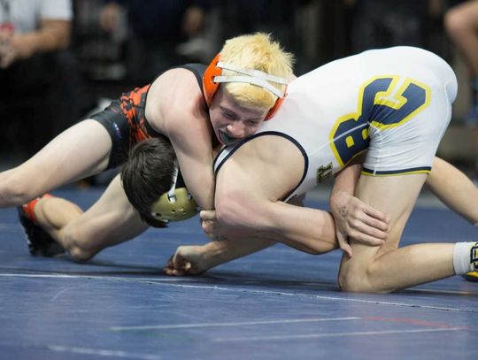 Slapinski, Richards and Caulk earn medals at State wrestling meet