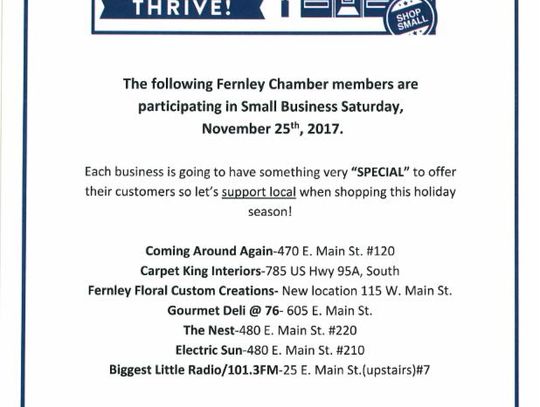 Support local businesses on Small Business Saturday