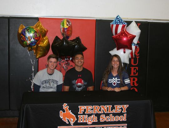 Three Fernley athletes continuing careers in college
