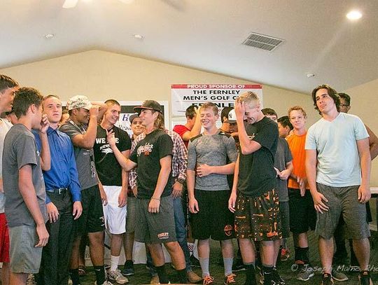 Video: Fernley High School football players sing the school fight song