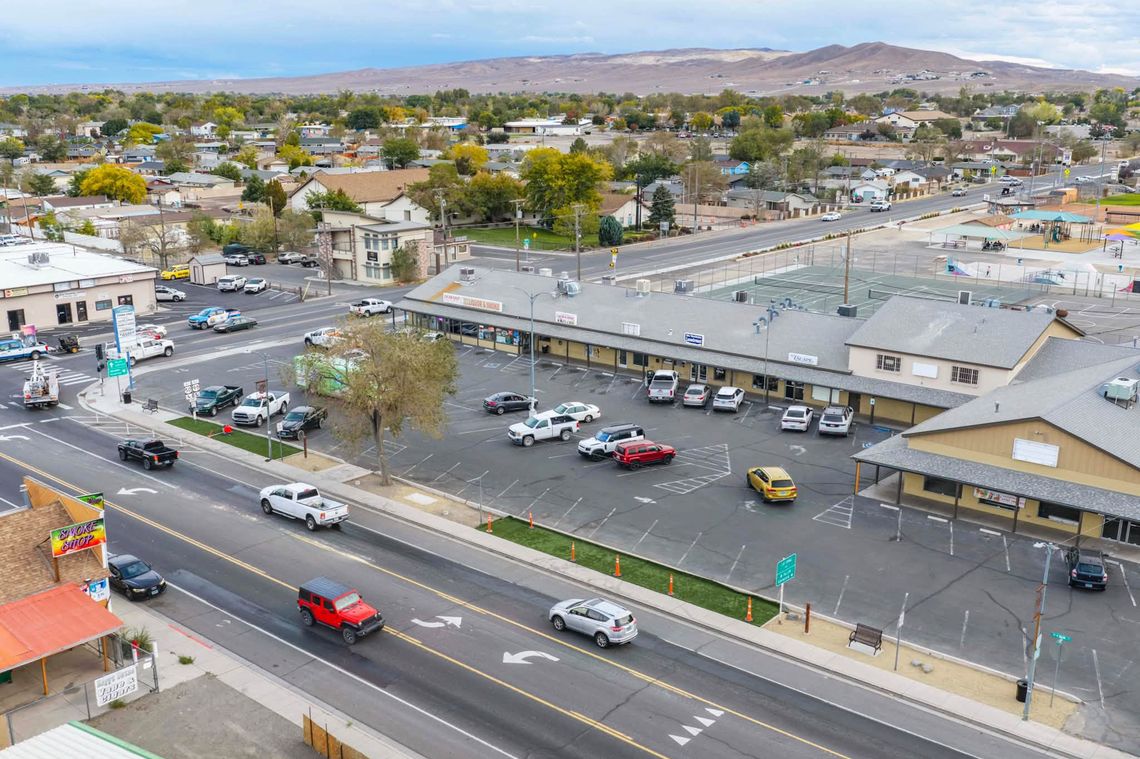 Volunteers and local businesses improved the corner of West Main Street and U.S. 95A in Fernley. Photo courtesy of Greg Stevens.