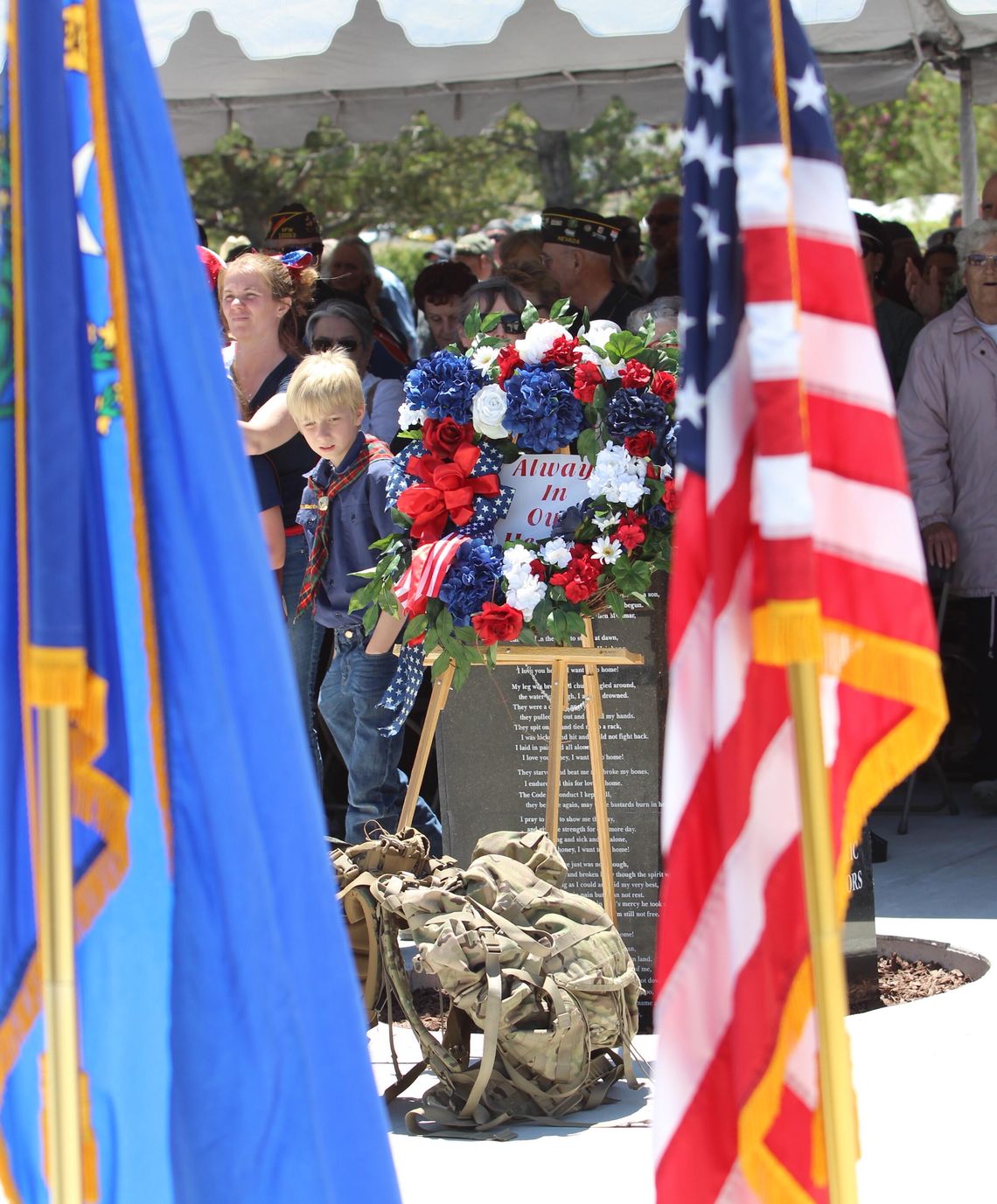 A march to honor the fallen
