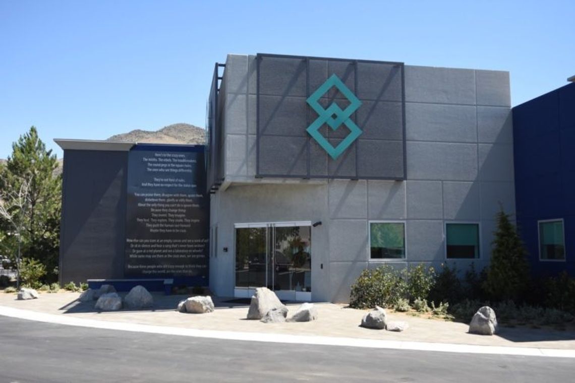 After scooping up 67,000 acres of land, Blockchains, LLC unveils its offices at Northern Nevada industrial park