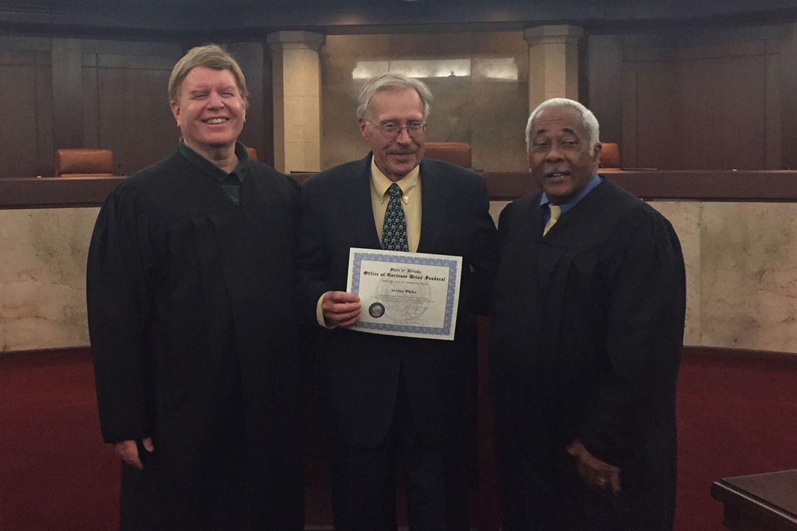 Blake recognized for service to Nevada Judiciary