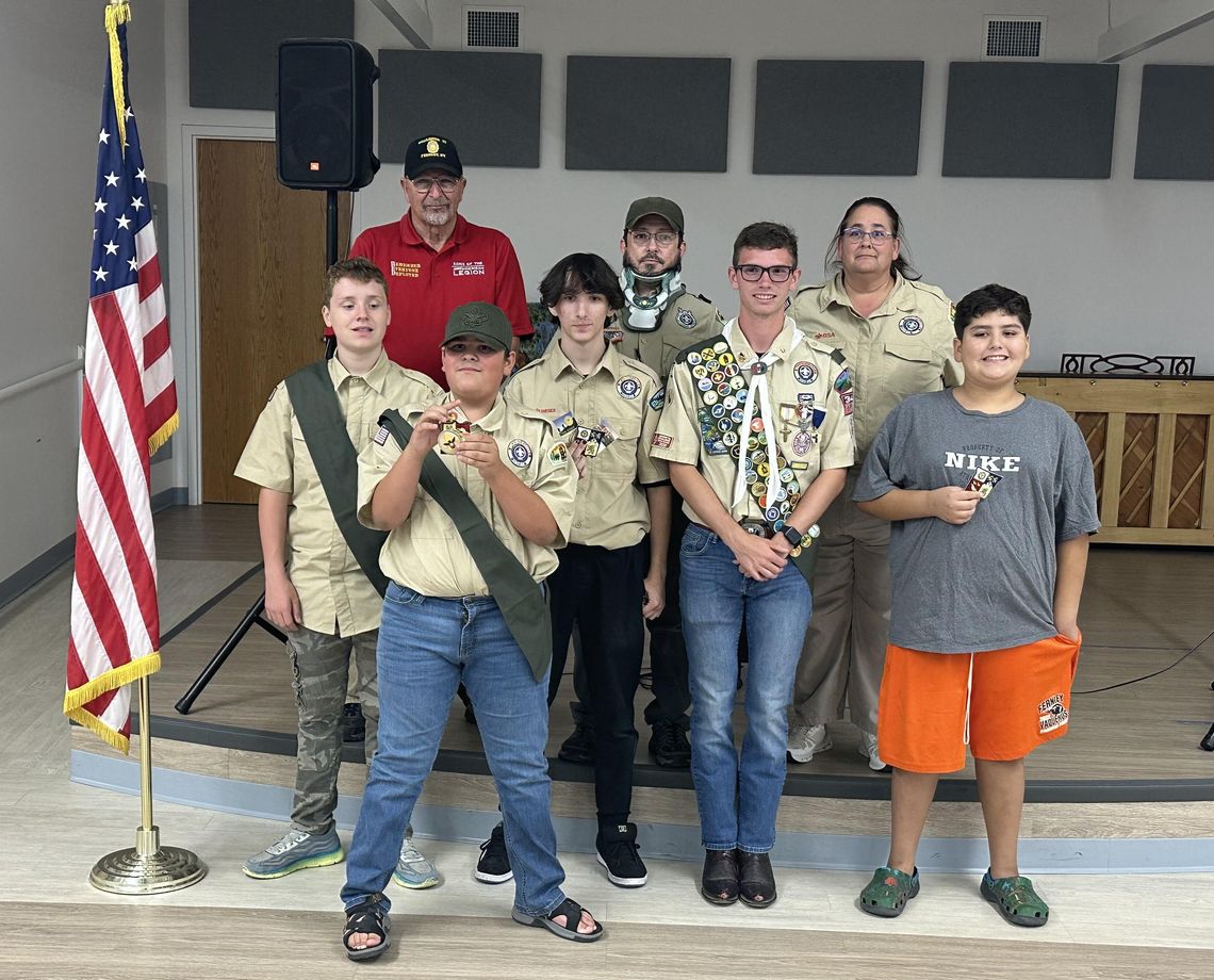 Boys Scout Troop working to rebuild under new sponsorship by American Legion Post 37