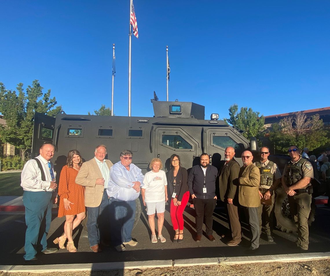City of Fernley, Lyon County team up with LCSO to buy new armored vehicle for sheriff’s office