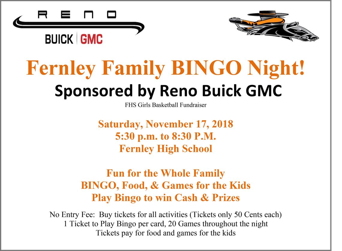 Fernley Family Bingo Night