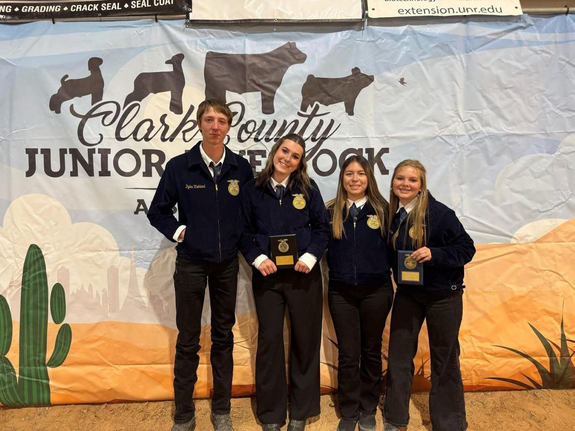 Fernley FFA team wins First High Team at FFA State Contest