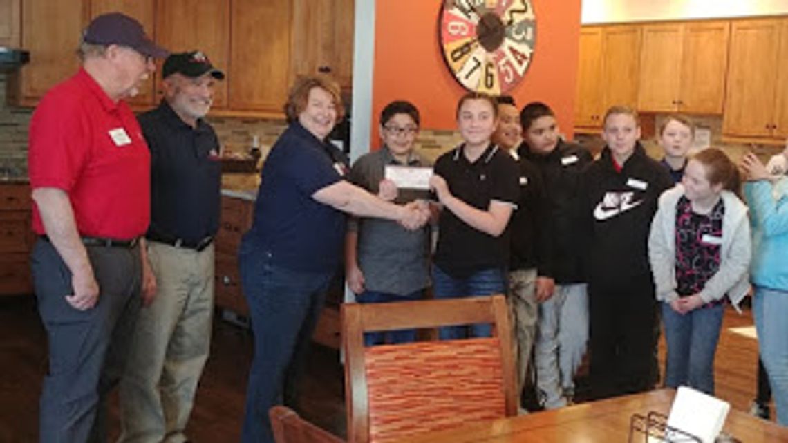 Fernley Intermediate students fulfill pledge to Veterans Guest House Representatives