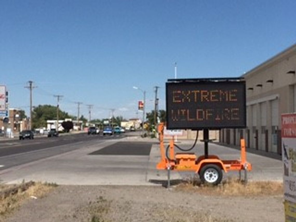 Fire district sign notifies residents of safety, fire issues
