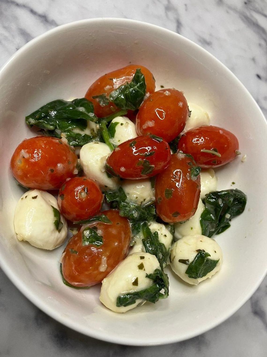 Food for Thought - Cherry Tomato Caprese Salad