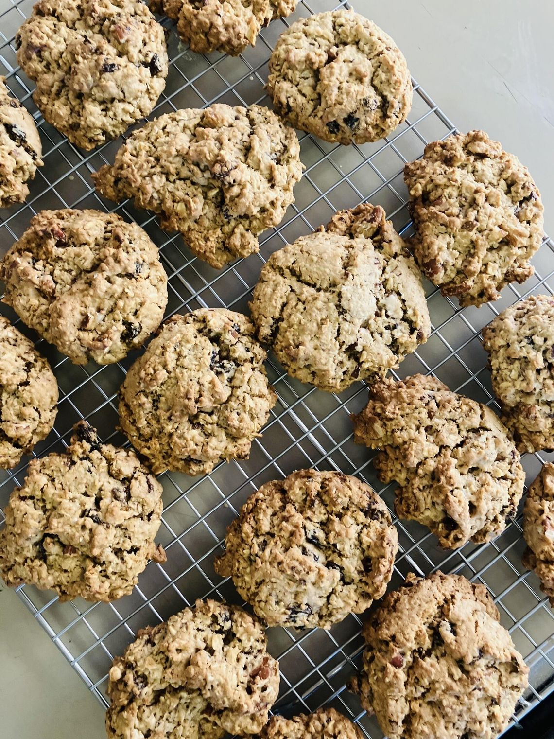Food For Thought  - Oatmeal Pecan Cookies with Black Currants